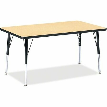 JONTI-CRAFT TABLE, RECTANGLE, 30X48, MP/BK JNT6473JCA011